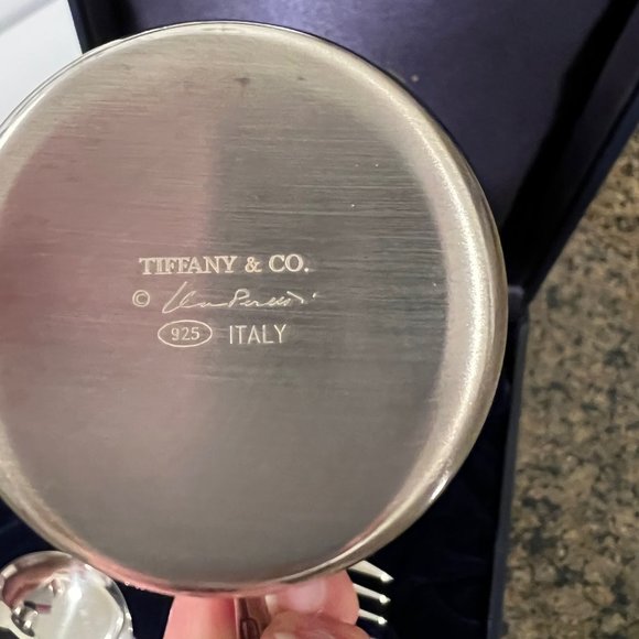 Tiffany & Co Baby Cup, Spoon & Fork Utensils Set Boxed - Picture 5 of 13